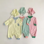 【66-90cm】 ショール付き バイカラー オールインワン - 画像 (2)