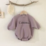 【66-90cm】 英字 ロンパース - 画像 (3)