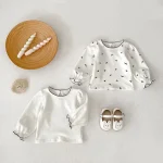 【66-110cm】 ノーカラーor小花柄 インナーシャツ - 画像 (7)