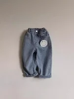 【73-120cm】 シンプル デニム パンツ - 画像 (6)