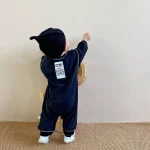 【66-90cm】韓国風 ポケット付き オールインワン - 画像 (5)