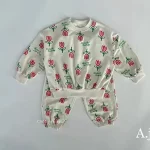【73-120cm】 チューリップ柄 セットアップ - 画像 (3)