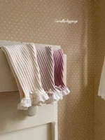 【73-110cm】レース リボン リブ レギンス - 画像 (3)