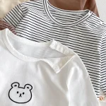 【73-100cm】 熊プリント シャツ - 画像 (15)