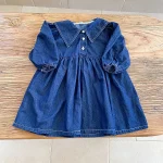 【80-150cm】 ビッグ襟 ワンピース  or デニム シャツ - 画像 (12)