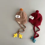 【GOODS】 目デザイン ニット 帽子 - 画像 (3)