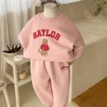 【66-110cm】 熊柄 ロンパース  or セットアップ - 画像 (6)