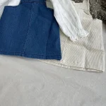 【73-100cm】 リボン サロペット - 画像 (7)