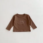 【73-100cm】 熊プリント シャツ - 画像 (12)
