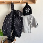 【66-90cm】 小花柄 サロペットORインナーシャツ - 画像 (4)