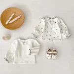 【66-110cm】 ノーカラーor小花柄 インナーシャツ - 画像 (3)