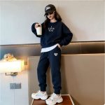 【80-120cm】シンプル トレーナー+パンツ セットアップ - 画像 (5)