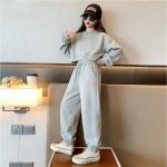 【80-120cm】シンプル トレーナー+パンツ セットアップ - 画像 (6)