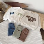 【73-110cm】セットアップ スウェット&パンツ カジュアル 二点セット - 画像 (2)