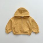 【80-130cm】セットアップ ジップパーカー フード付き カジュアル 二点セット - 画像 (11)
