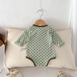 【66-90cm】ロンパース ポケット付き ドット柄 肌に優しい ベビー服 - 画像 (15)