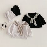 【73-100cm】セットアップ ショール風 スウェット&ボトムス - 画像 (3)