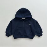 【80-130cm】セットアップ ジップパーカー フード付き カジュアル 二点セット - 画像 (9)