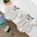 【66-90cm】ロンパース 蝶結び付き フリル おしゃれ 赤ちゃん - 画像 (9)