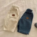 【73-100cm】パンツ ベーシック コーデュロイ カジュアル 履きやすい ボトムス - 画像 (2)