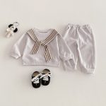 【73-100cm】セットアップ ショール風 スウェット&ボトムス - 画像 (12)