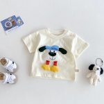 【73-120cm】ＴシャツORボーダー柄 パンツ 可愛い ドッグロゴ 人気 - 画像 (4)