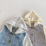 【80-130cm】アウター デニム 帽子付き カジュアル 合わせやすい ジャケット - 画像 (16)