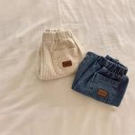 【73-100cm】パンツ ベーシック コーデュロイ カジュアル 履きやすい ボトムス - 画像 (5)