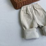 【73-100cm】パンツ ベーシック コーデュロイ カジュアル 履きやすい ボトムス - 画像 (14)
