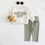 【73-110cm】セットアップ スウェット&パンツ カジュアル 二点セット - 画像 (6)