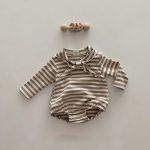 【66-90cm】ロンパース セーラーカラー 肌に優しい ベビー服 - 画像 (6)