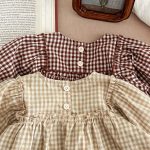 【66-90cm】ブラウス&ブルマ パフスリーブ チェック ディリー おしゃれ ベビー服 - 画像 (17)