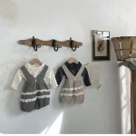 【65-90cm】ロンパース ボンネット付き シンプル 定番 ベビー服 - 画像 (4)