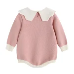【66-90cm】ロンパース 丸襟 チューリップ 可愛い ベビー服 - 画像 (12)