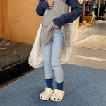 【80-130cm】レギンス フラワリブ シンプル 履きやすい 女の子 ボトムス - 画像 (6)