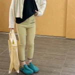 【80-130cm】レギンス フラワリブ シンプル 履きやすい 女の子 ボトムス - 画像 (5)