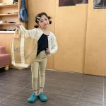 【80-130cm】レギンス フラワリブ シンプル 履きやすい 女の子 ボトムス - 画像 (21)