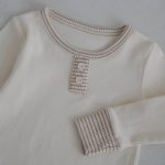 【80-130cm】セットアップ やわらか コットン ボーダー 肌に優しい - 画像 (5)