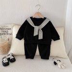 【73-100cm】セットアップ ショール風 スウェット&ボトムス - 画像 (9)