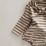 【66-90cm】ロンパース セーラーカラー 肌に優しい ベビー服 - 画像 (9)