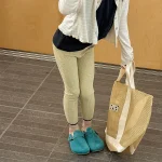 【80-130cm】レギンス フラワリブ シンプル 履きやすい 女の子 ボトムス - 画像 (22)