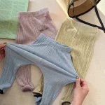【80-130cm】レギンス フラワリブ シンプル 履きやすい 女の子 ボトムス - 画像 (47)
