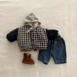 【73-100cm】パンツ ベーシック コーデュロイ カジュアル 履きやすい ボトムス - 画像 (10)