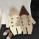 【66-100cm】ベビー ロンパース ニット 着脱しやすい