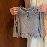 【80-120cm】女の子 トップス 丸襟 ドット柄 肌触り良い - 画像 (2)