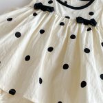 【66-90cm】ベビー 女の子 ロンパース ノースリーブ リボン付き - 画像 (6)