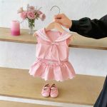 【73-120cm】ベビー女の子 セットアップ ノースリーブ スウィート - 画像 (3)
