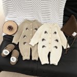 【66-100cm】ベビー ロンパース ニット 着脱しやすい - 画像 (3)