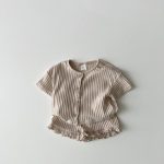 【80-130cm】ベビー セットアップ 無地 シンプル - 画像 (6)