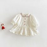 【73-120cm】ベビー 女の子 シャツワンピース おしゃれ シンプル - 画像 (5)